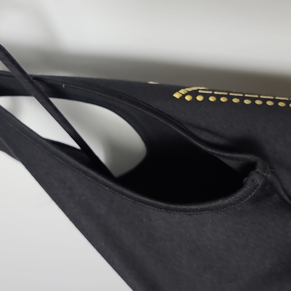 ARDEN B Vintage Gold Studded Black Mini Dress Size Small - Picture 14 of 16